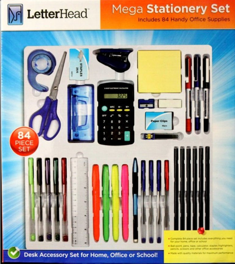 LetterHead Handy Office Supplies Mega Stationery Set - SCRAPBOOKFARE