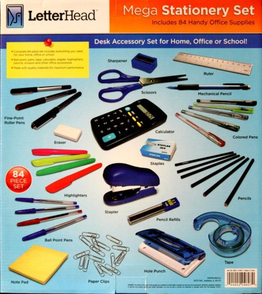 LetterHead Handy Office Supplies Mega Stationery Set - SCRAPBOOKFARE
