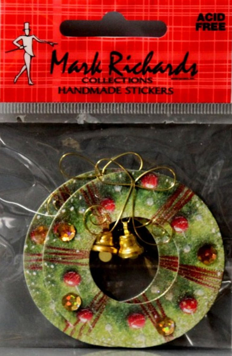 Mark Richards Collection Handmade Dimensional Wreaths Stickers - SCRAPBOOKFARE