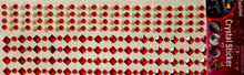Family Maid Self-Adhesive Ruby Red Crystals & Pearls Embellishments - SCRAPBOOKFARE