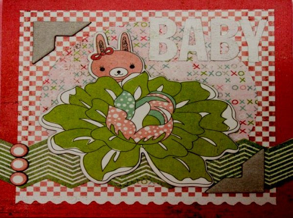 Scrapbookfare Baby Handmade Dimensional Greeting Card - SCRAPBOOKFARE