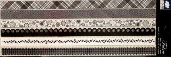 Cloud 9 Design Fabric Border Strips Accents Stickers - SCRAPBOOKFARE