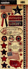 Creative Imaginations Liberty Cardstock Sticker Sheet - SCRAPBOOKFARE