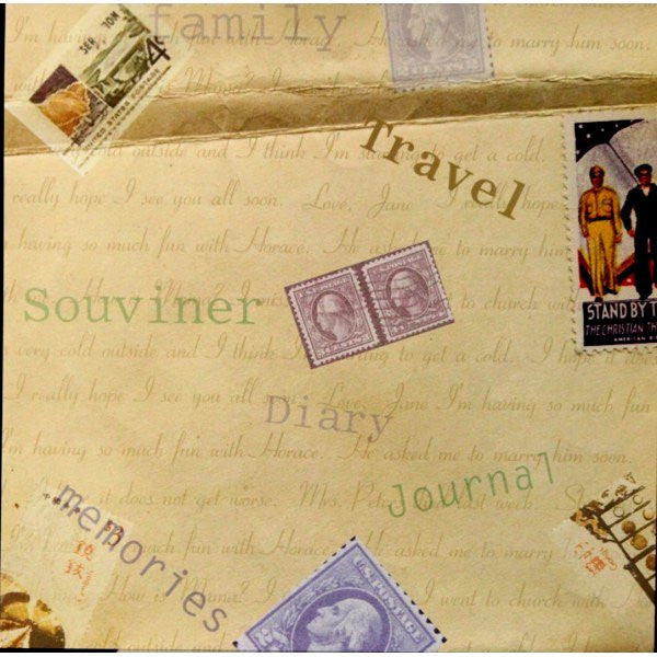 Travel And Destination 12 x12 Scrapbook Paper