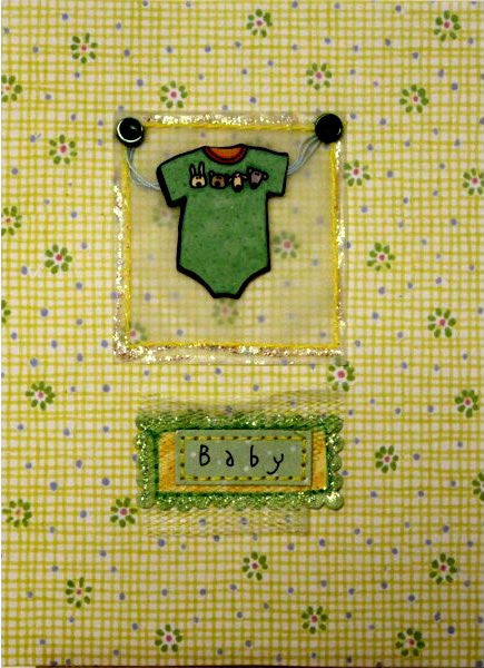 Scrapbookfare Baby Handmade Dimensional Greeting Card - SCRAPBOOKFARE