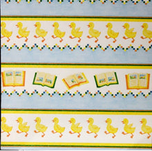 DCWV Heat Embossed Baby Ducks In A Row Nursery Rhymes Cardstock Scrapbook Paper - SCRAPBOOKFARE