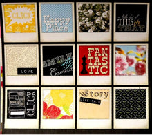 DCWV Heat Embossed Cardstock Polaroid Sentiments Frames Die-Cuts Cut-Outs - SCRAPBOOKFARE