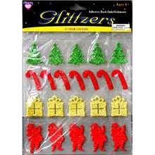 Nicole Christmas Glitter Dimensional Foam Stickers Variety Pack - SCRAPBOOKFARE