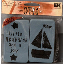 EK Success Over The Moon Press Wooden This Be Nice Little Boys Foam Stamps - SCRAPBOOKFARE
