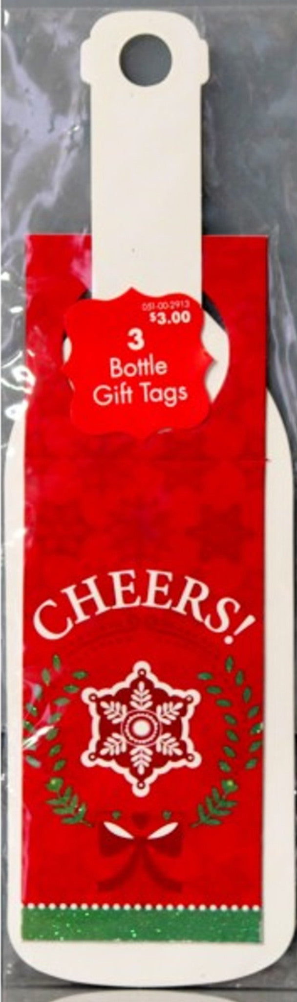 Magic Paper Group, Inc. Christmas Holiday Cheers Bottle Gift Tags - SCRAPBOOKFARE