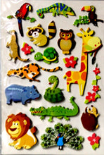 Special Moments Beautiful Zoo Animals Bling Gem Dimensional Scrapbook Stickers