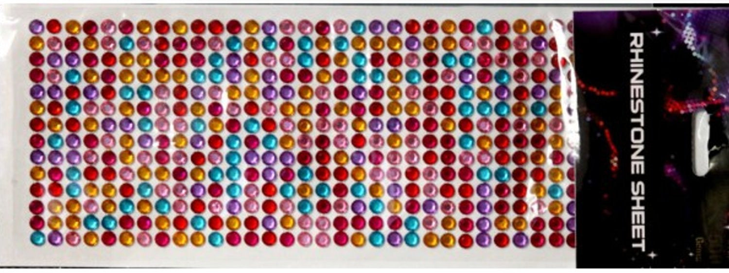 Mega Multi-Color Self-Adhesive Crystals Embellishments - SCRAPBOOKFARE