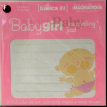 Creative Imaginations Basics 101 Baby Girl Journaling Pad - SCRAPBOOKFARE
