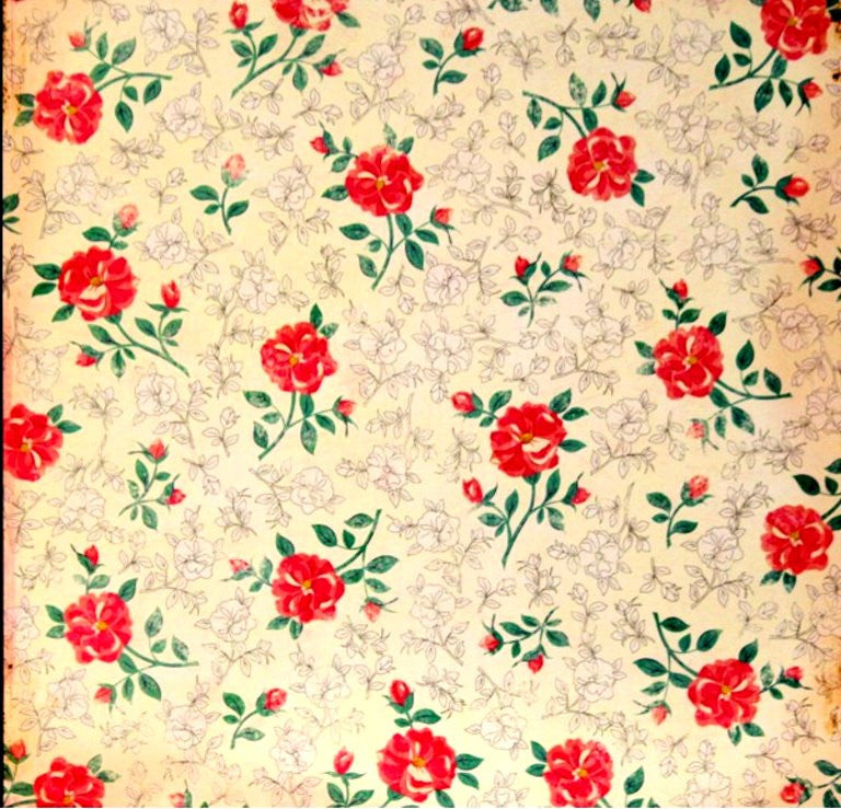 Crate Paper Maggie Holmes Antique Roses Flat Designer Medium Weight Scrapbook Paper - SCRAPBOOKFARE