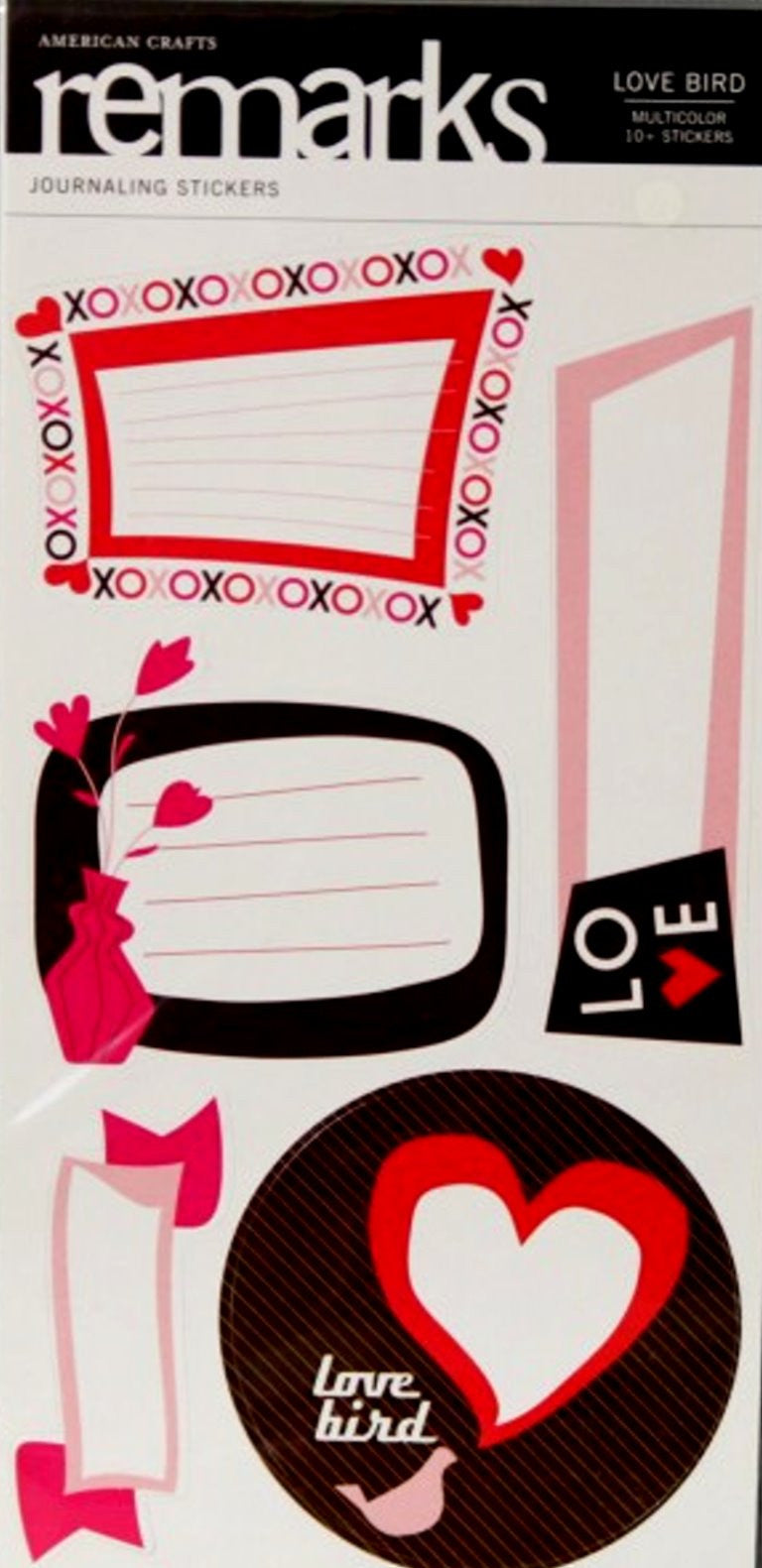 American Crafts Remarks Love Bird Journal Stickers - SCRAPBOOKFARE