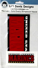 Li'l Davis Designs United States Marines Title Laser Cuts Embellishments - SCRAPBOOKFARE