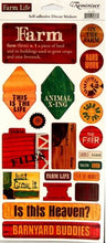 Reminisce Farm Life Self-Adhesive Diecut Stickers Sheet - SCRAPBOOKFARE