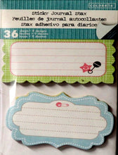 Colorbok Pastel Baby Sticky Journal Stax Sticker Embellishments - SCRAPBOOKFARE