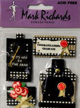 Mark Richards Collection Handmade Dimensional Graduation Stickers - SCRAPBOOKFARE