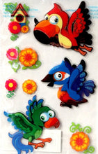 Vivamerica Handmade Dimensional Glitter & Acetate Bird Friends Stickers