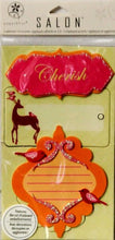 Paper Bliss Cherish 3-D Dimensional Adhesive Chipboard Tags - SCRAPBOOKFARE