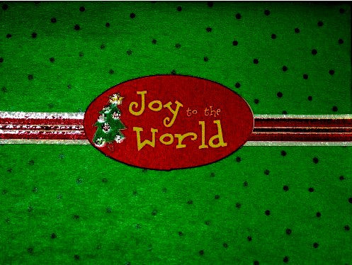 Scrapbookfare Christmas Joy To The World Handmade Dimensional Greeting Card