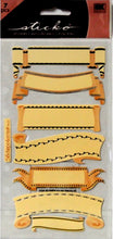 EK Success Sticko Journaling Banners Stickers - SCRAPBOOKFARE