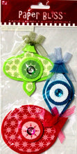 Westrim Crafts Paper Bliss Ornament Delight Christmas Dimensional Stickers