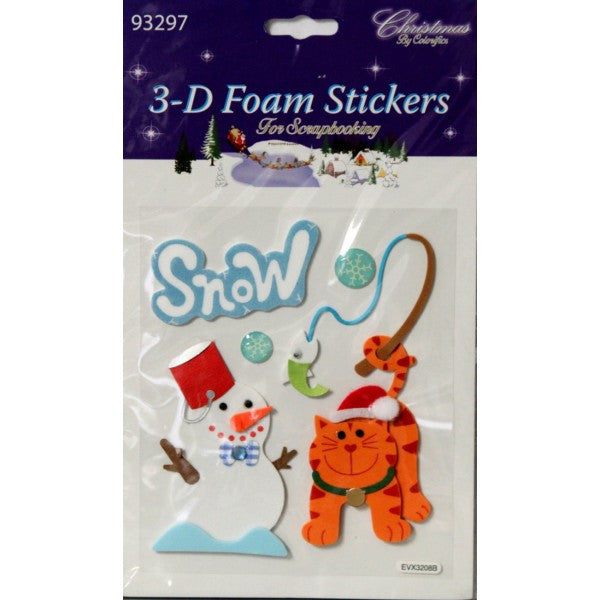 Shalom International Christmas Dimensional Foam Stickers