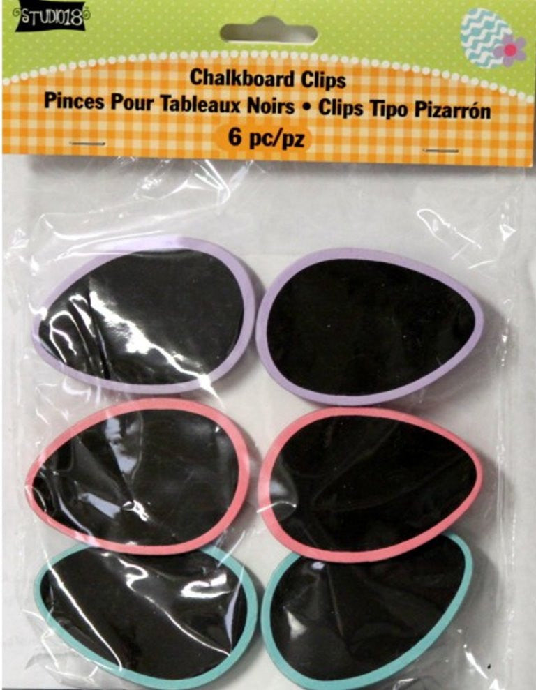 Studio 18 Oval Chalkboard Clips Set