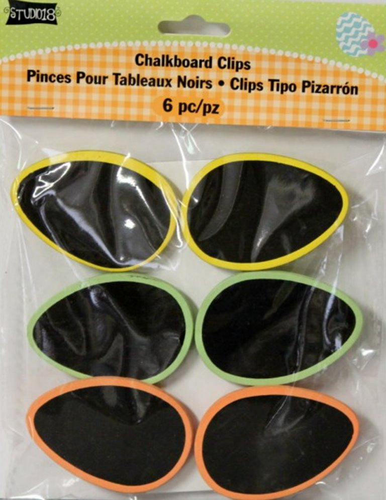 Studio 18 Oval Chalkboard Clips Set