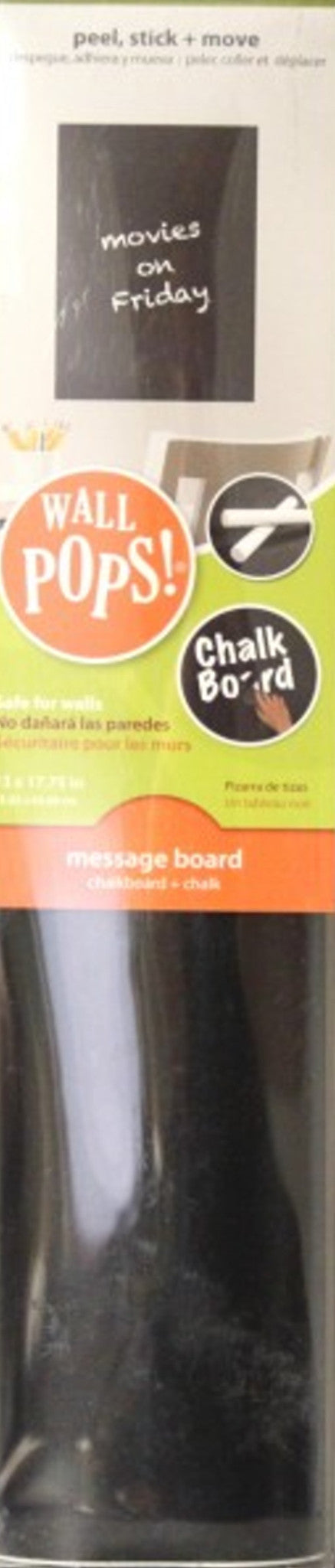 Brewster Home Fashions Wall Pops Message Board Chalkboard + Chalk - SCRAPBOOKFARE