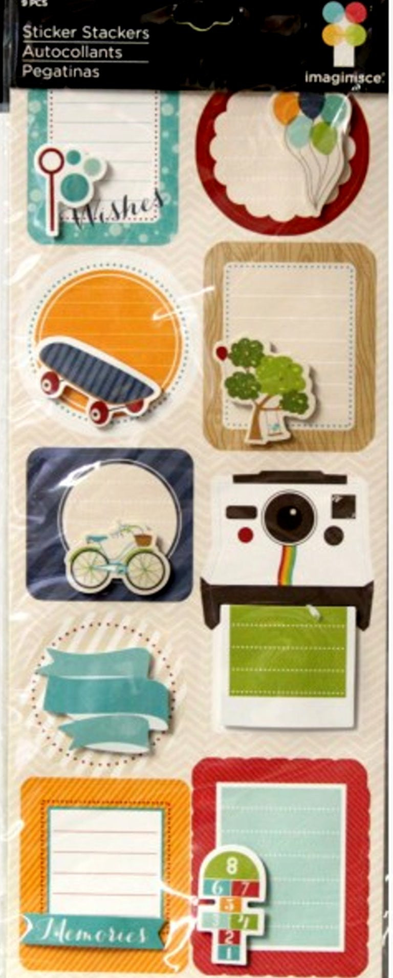 American Crafts Imaginisce Dimensional Childhood Memories Journal Stickers - SCRAPBOOKFARE