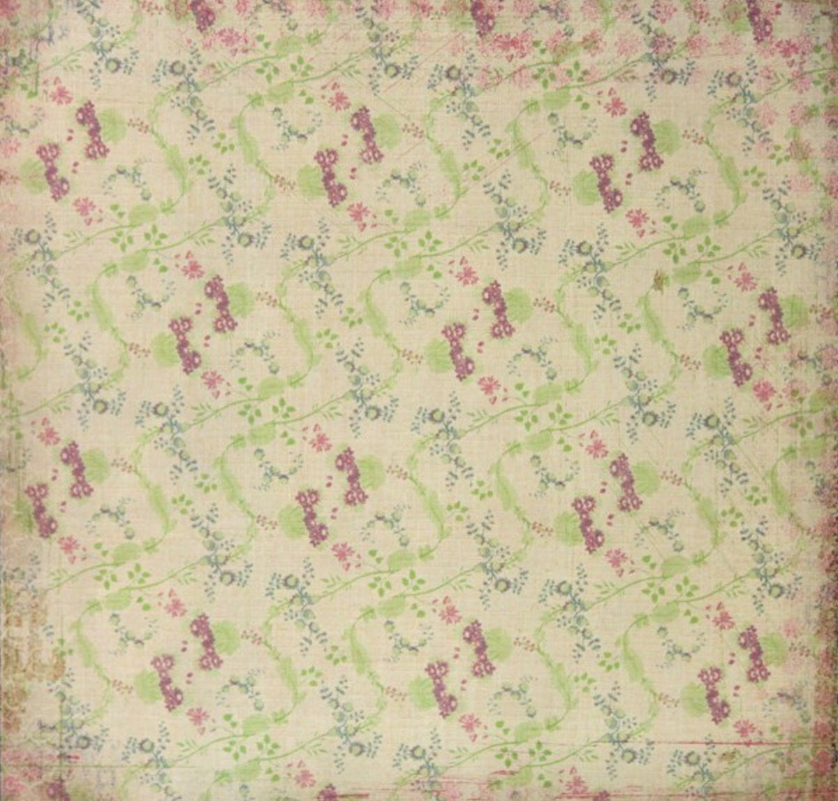 K & Company 12 x 12 Botanical Floral Print Flat Scrapbook Paper - SCRAPBOOKFARE