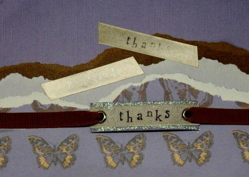 Scrapbookfare Thanks, Thanks, Thanks Handmade Dimensional Greeting Card