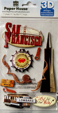 Paper House San Francisco Dimensional 3-D Stickers - SCRAPBOOKFARE