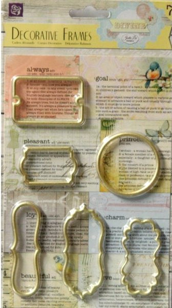 Prima Metal Divine Decorative Frames Embellishments Set - SCRAPBOOKFARE