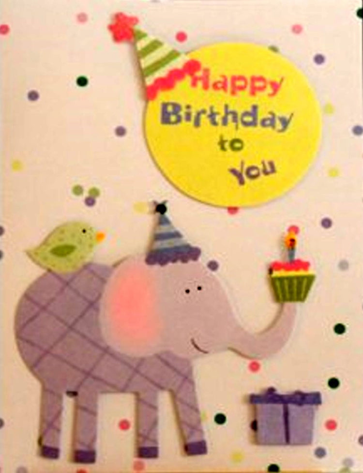 Scrapbookfare Happy Birthday To You Handmade Dimensional Greeting Card