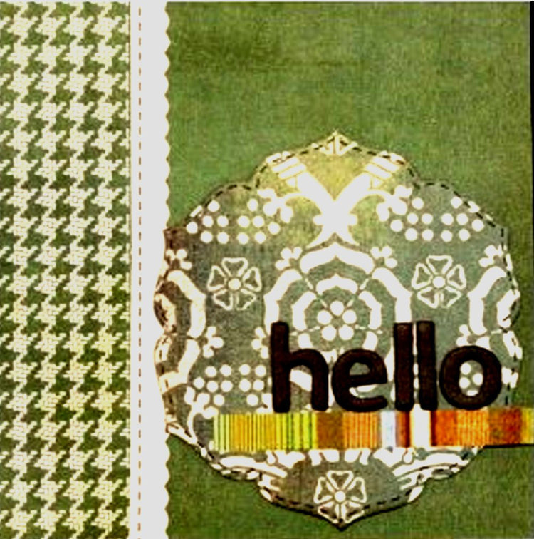 Scrapbookfare Hello & Any Occasion Handmade Dimensional Greeting Card