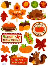 The Paper Studio Give Thanks Fall Icons Dimensional Stickers