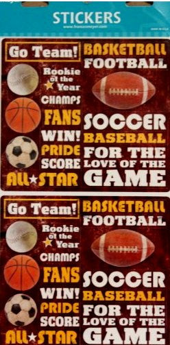 Frances Meyer Inc. Sports Scrapbook Stickers - SCRAPBOOKFARE