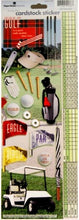 Paper House Golf Sticky Pix Cardstock Stickers - SCRAPBOOKFARE
