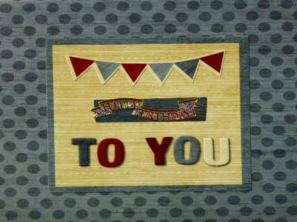 Scrapbookfare Birthday Handmade Dimensional Greeting Card - SCRAPBOOKFARE