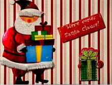 Scrapbookfare Christmas Here Comes Santa Handmade Dimensional Greeting Card - SCRAPBOOKFARE