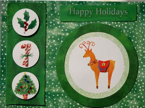 Scrapbookfare Handmade Dimensional Christmas Greeting Card