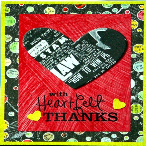 Scrapbookfare Thank You Handmade Dimensional Greeting Card