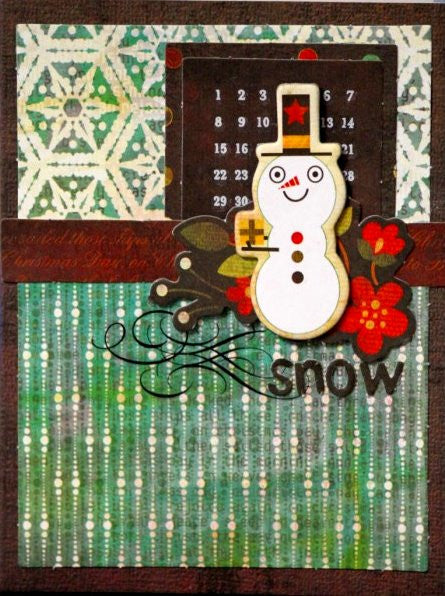 Scrapbookfare Christmas Handmade Dimensional Greeting Card - SCRAPBOOKFARE