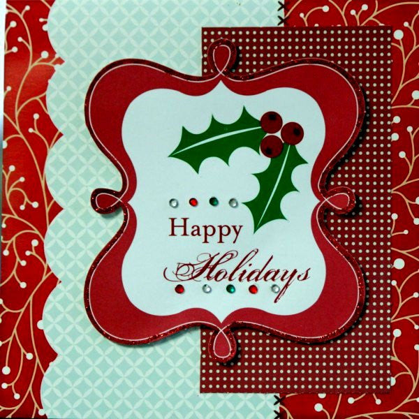 Scrapbookfare Christmas Handmade Dimensional Greeting Card - SCRAPBOOKFARE