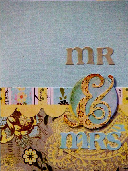 Scrapbookfare Wedding & Anniversary Handmade Dimensional Greeting Card