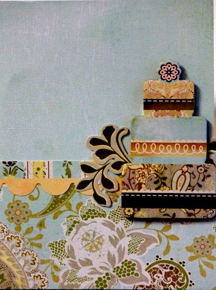 Scrapbookfare Wedding & Anniversary Handmade Dimensional Greeting Card